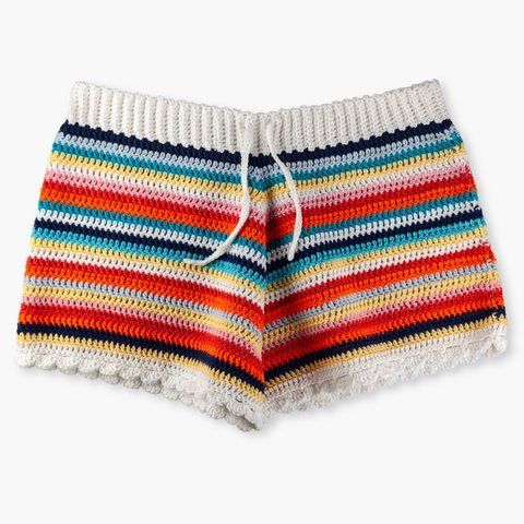 Шорти вʼязані Rainbow Waves shorty-viazani-rainbow-waves фото
